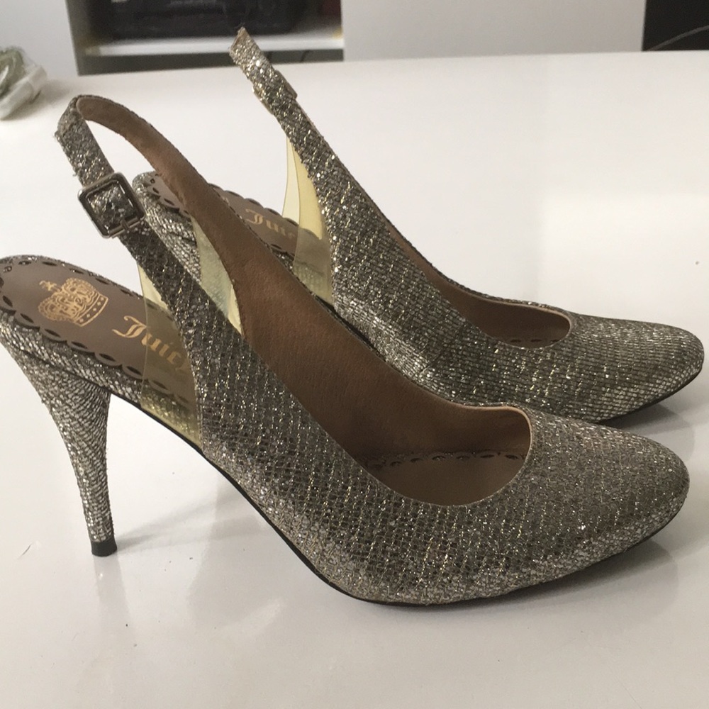 Silver high heels by Juicy Couture  10 never worn